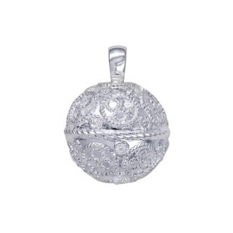 Sterling Silver Memorial Ball Pendant