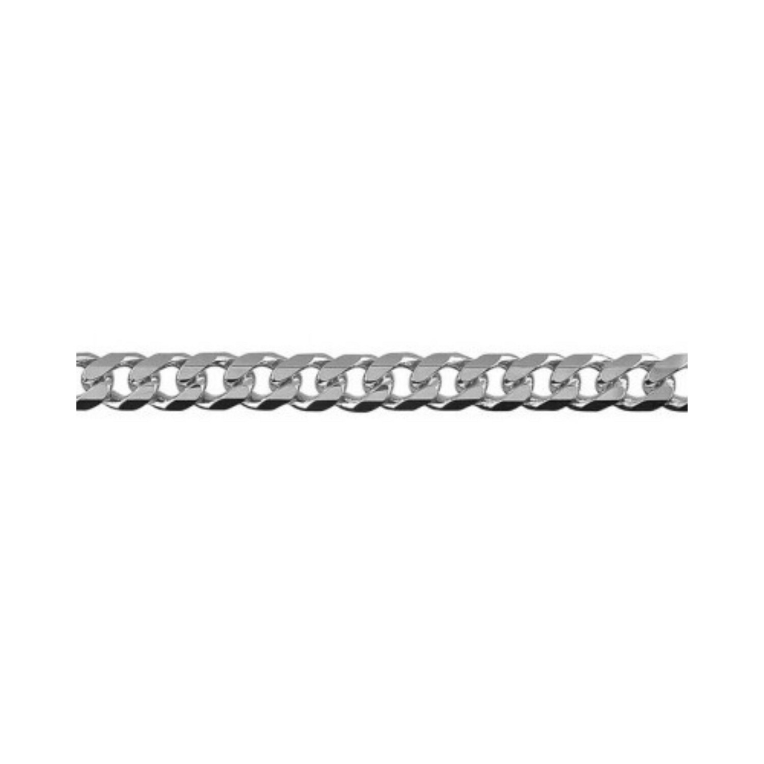S/S Bevelled Curb Diamond Cut Chain - BCD150 S/S Bevelled Curb Diamond Cut Chain - BCD150