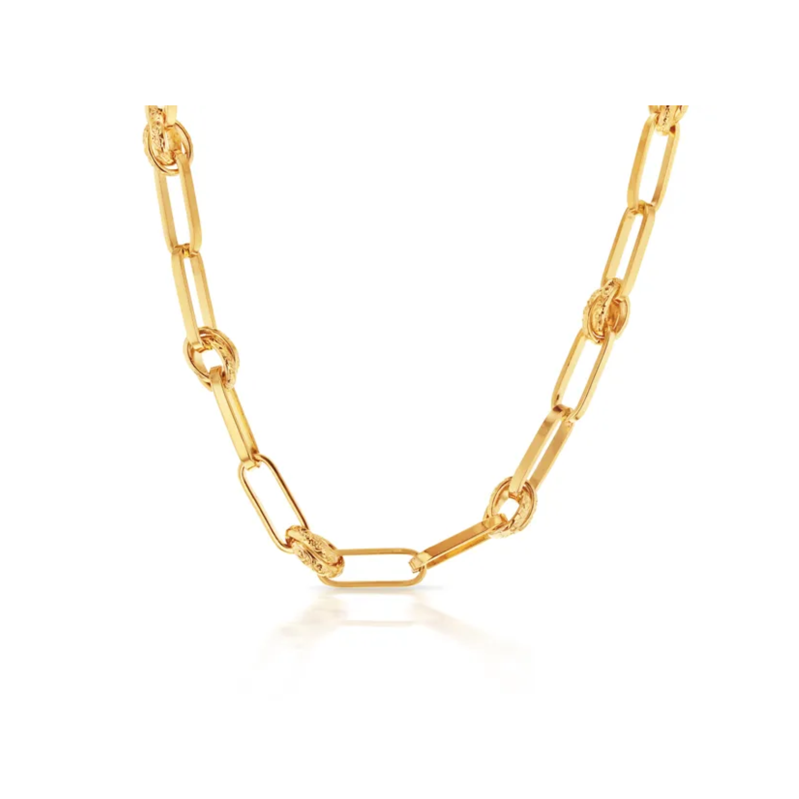 9ct Yellow Gold Filled Fancy Paperlink Chain