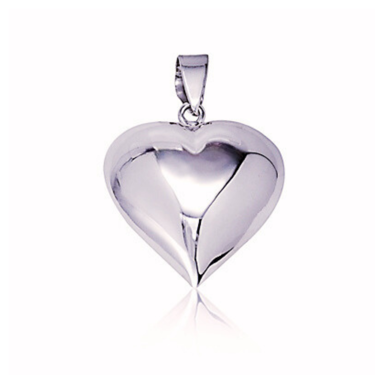 SS Puffed Heart Pendant