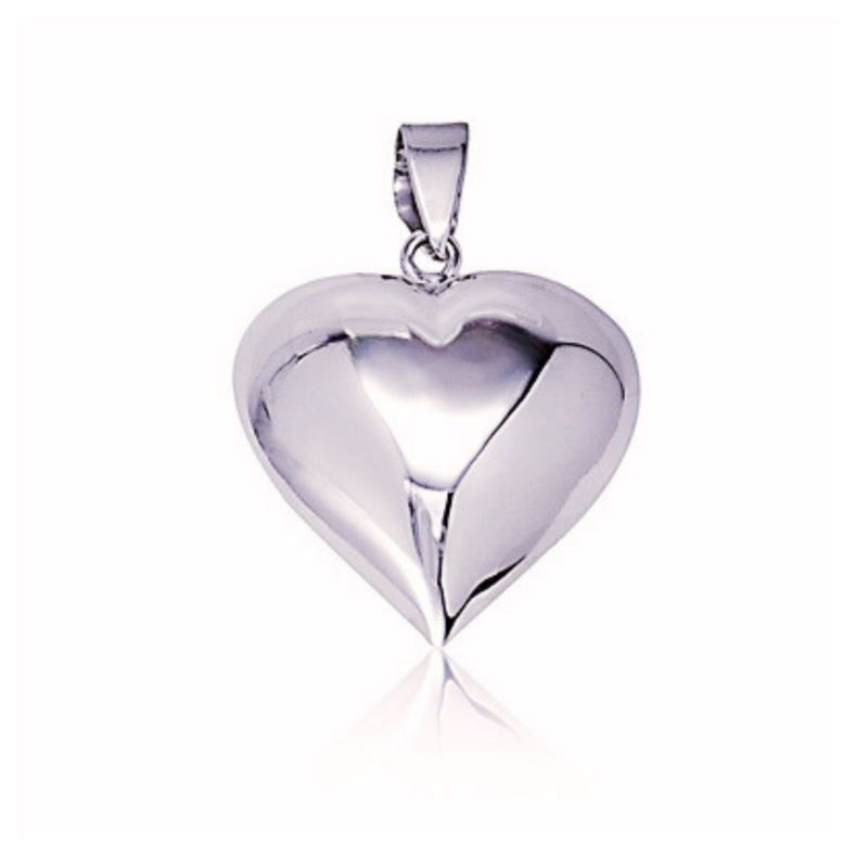 SS Puffed Heart Pendant