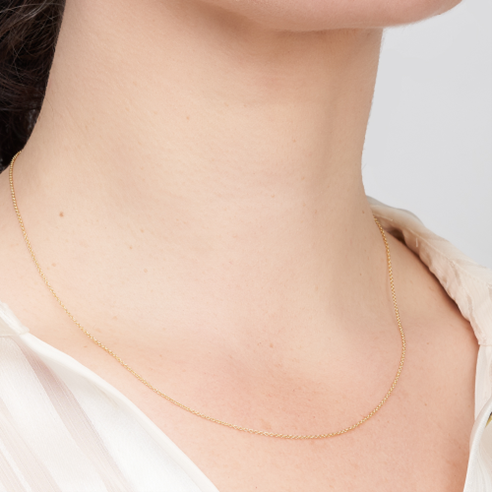 9ct Gold Cable Chain-Adjustable