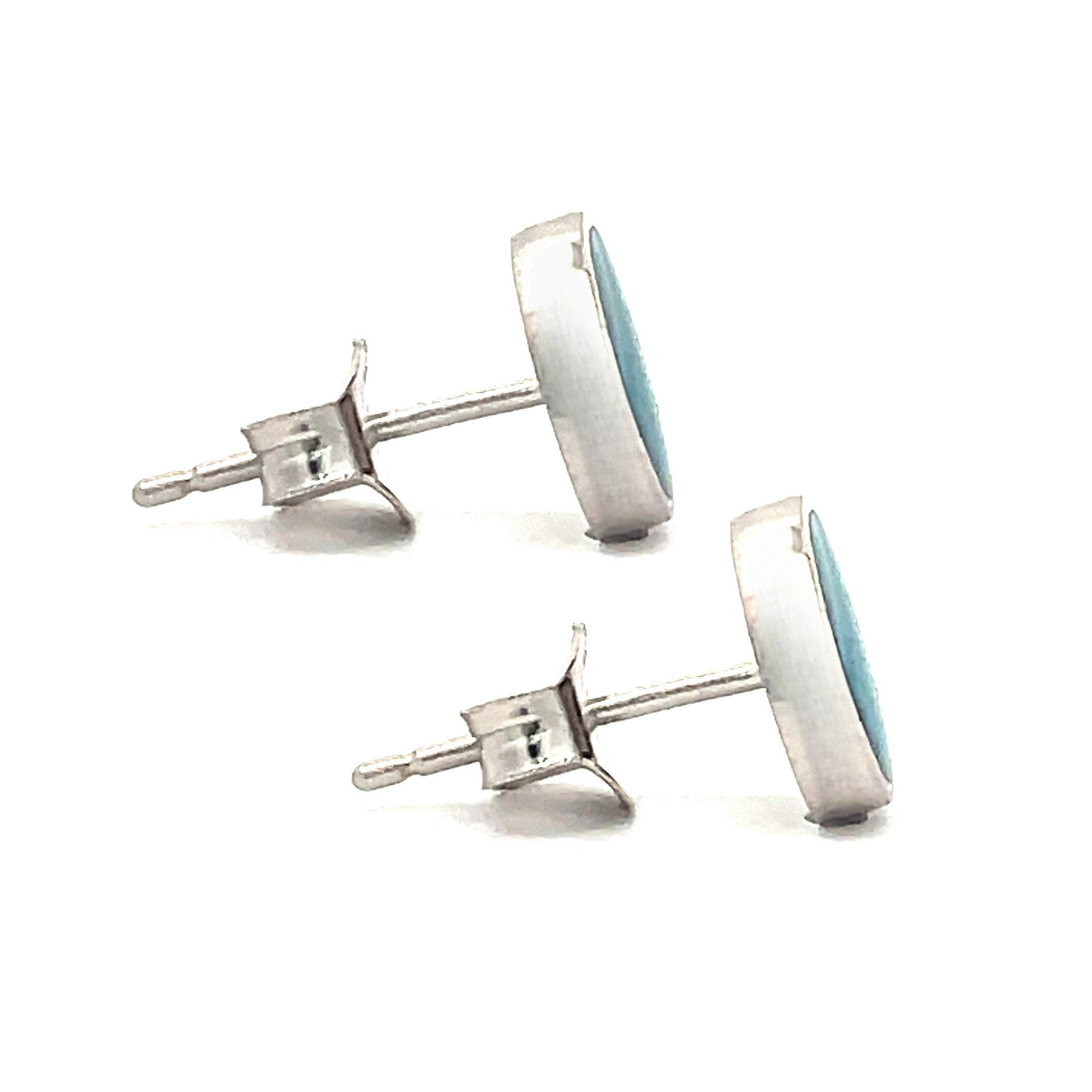 Sterling Silver Boulder Opal Stud Earrings