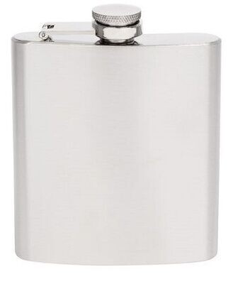 Stainless Steel Brush Finish  Hip Flask