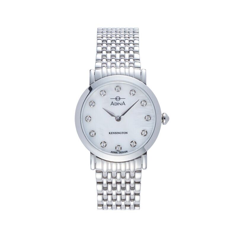 Adina Kensington Silver CZ Dress Watch CT132 S0XB