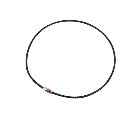 Braided Leather Necklet cord with magnetic Clasp  (55cm)