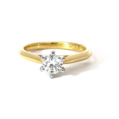 18ct Yellow Gold Lab Grown Diamond  Ring 0.50ct