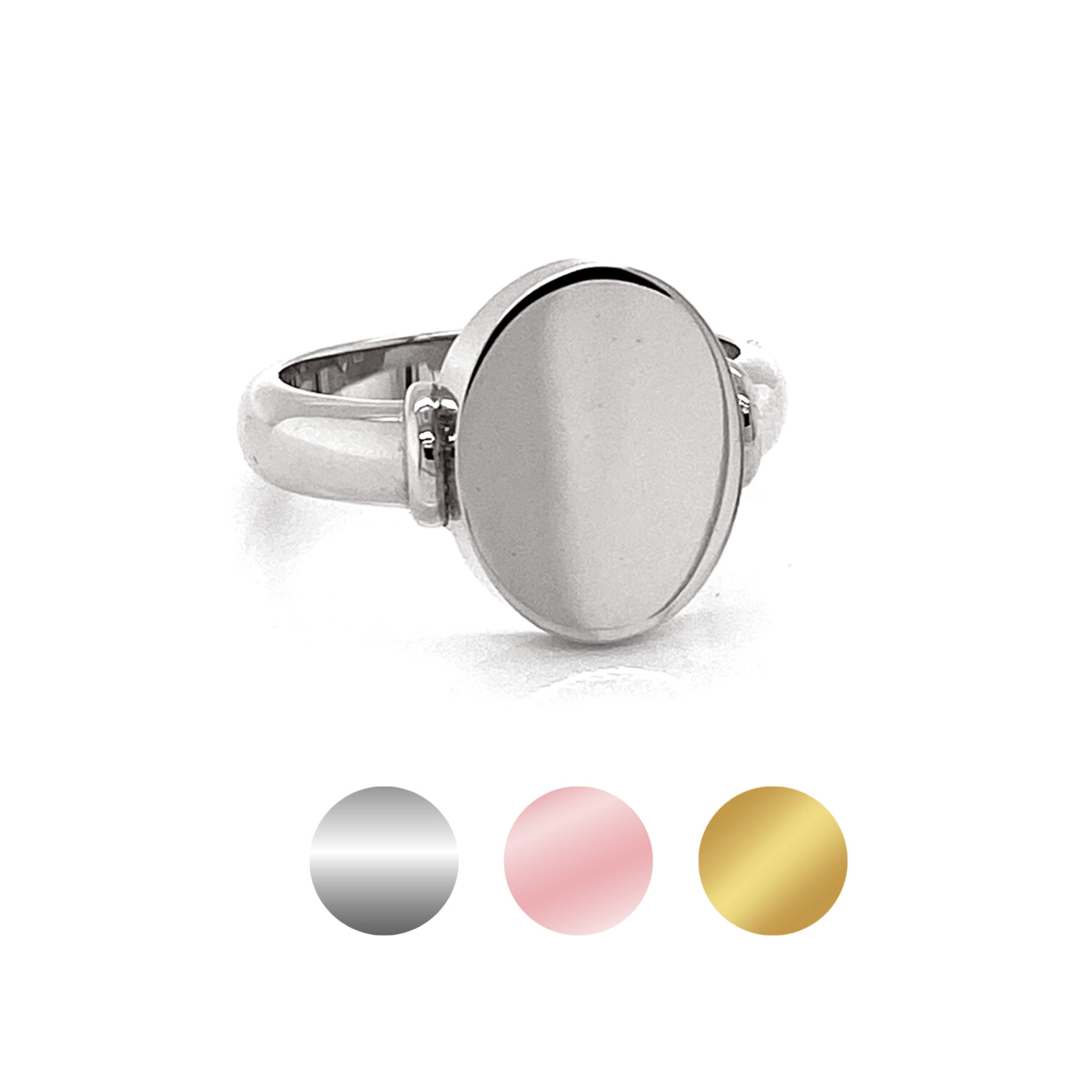 Oval Signet Ring with Knuckles- Tilly2  (14.5 x 11.50mm)