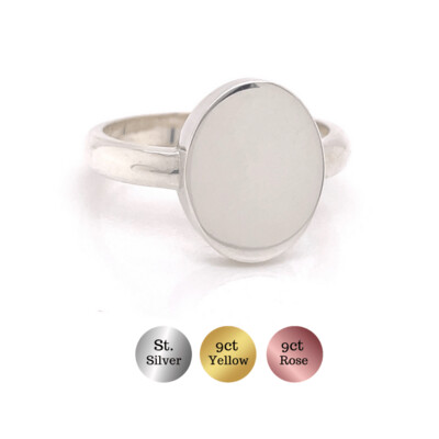 Oval Signet Ring -Tilly (14.5 x 11.50mm)