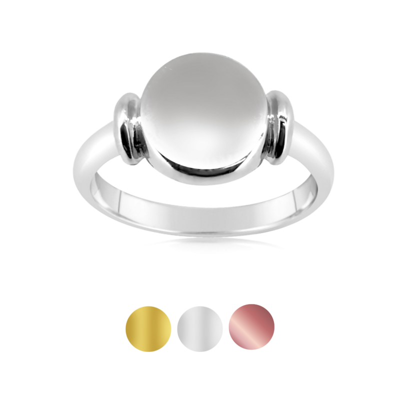 Oval Signet Ring - GRACE (10.5x9mm)