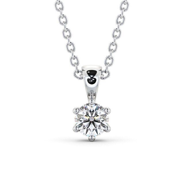 9W Six Claw Solitaire Diamond Pendant (0.11ct)