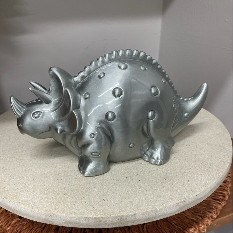 Triceratops Pewter Money Box