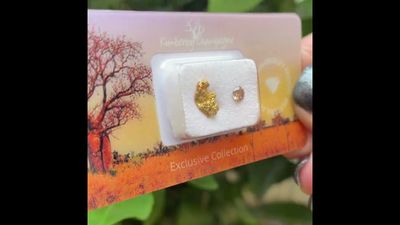 KIMBERLEY Champagne Diamond & Gold Nugget Seal (0.21ct)