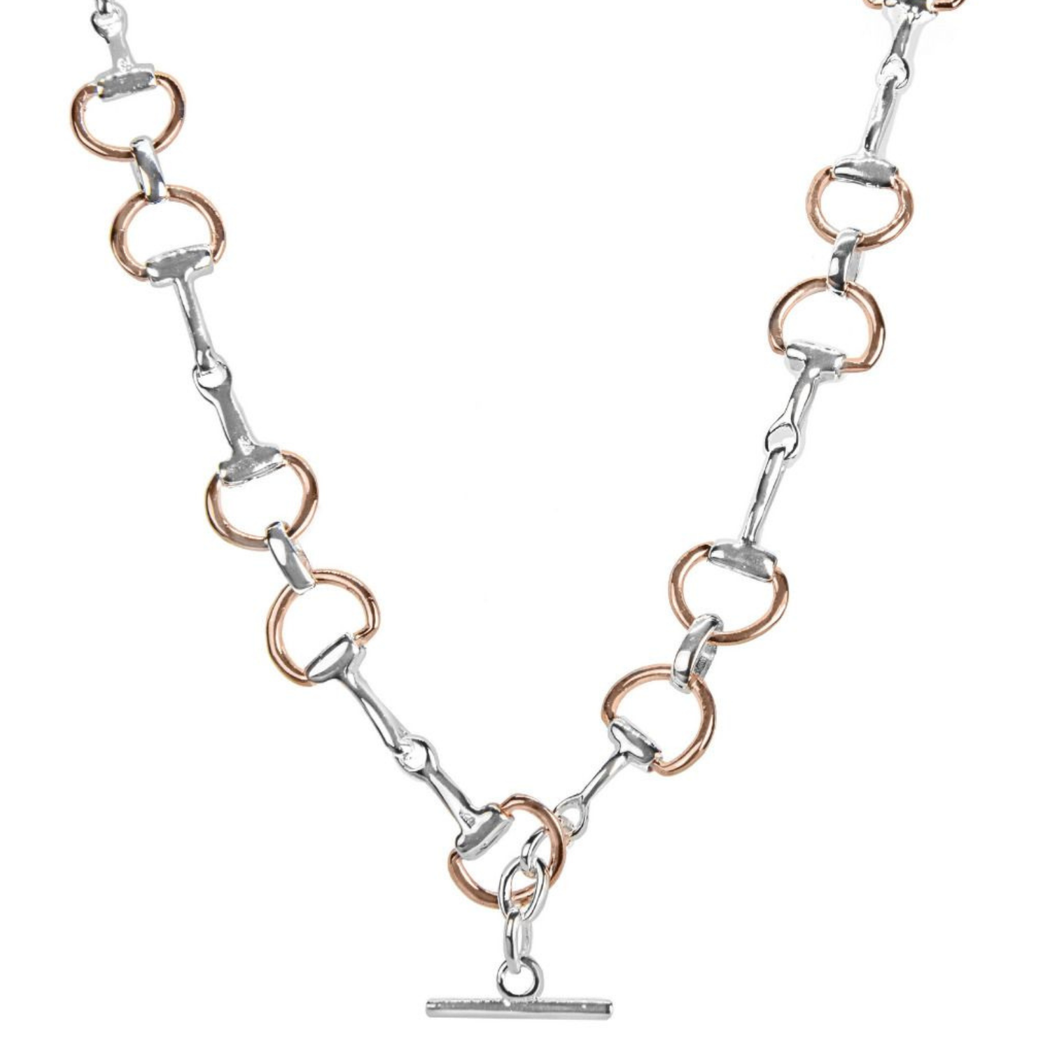 Sterling SIlver RGP Horse Bit Necklace