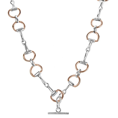 Sterling SIlver RGP Horse Bit Necklace