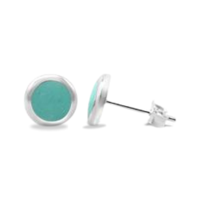 Sterling Silver Turquoise Stud Earrings