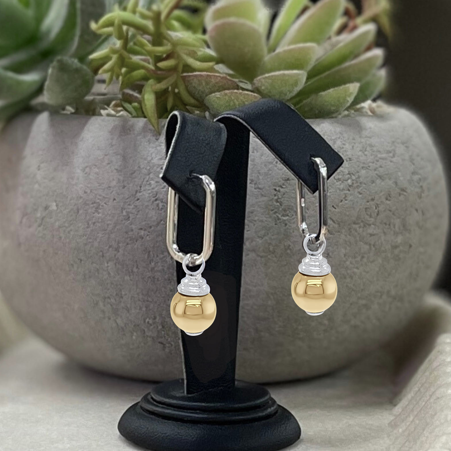 Interchangeable Add On Ball Earrings