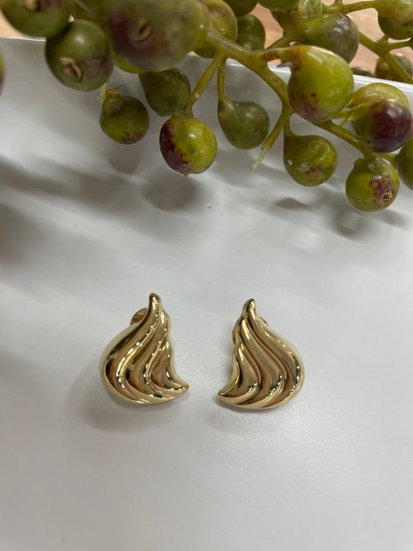 9ct Gold Fancy Clip on Earrings