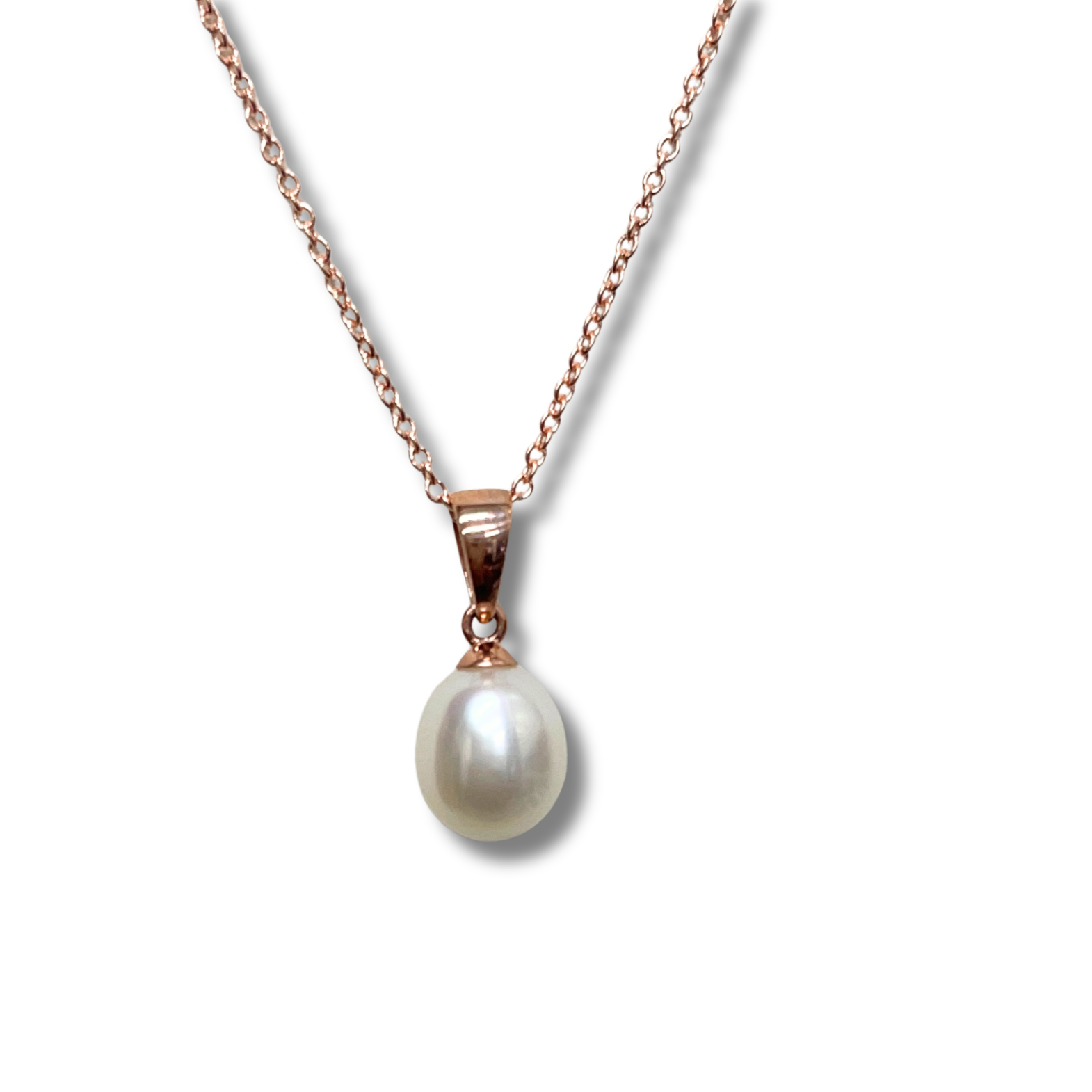 9ct Gold Freshwater Drop Pearl Pendants