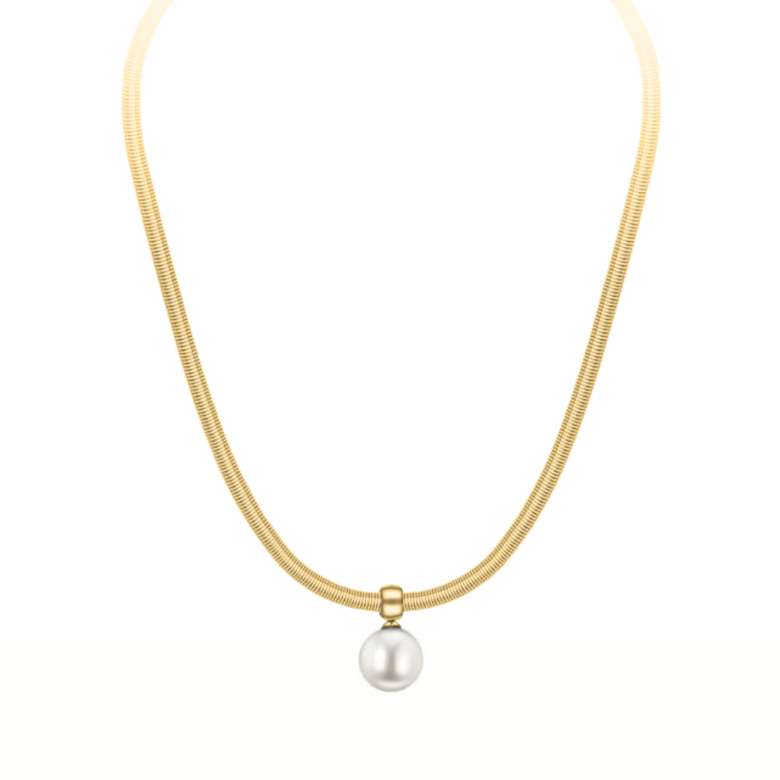 Japanese Silk Wire Wrapped Necklace  & FWP Pearl Drop