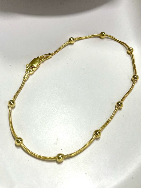 Yellow Gold Ball Bracelet
