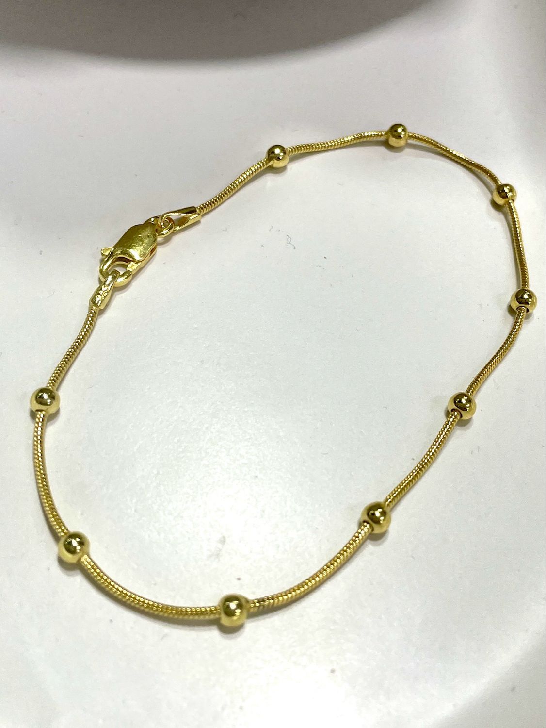 Yellow Gold Ball Bracelet