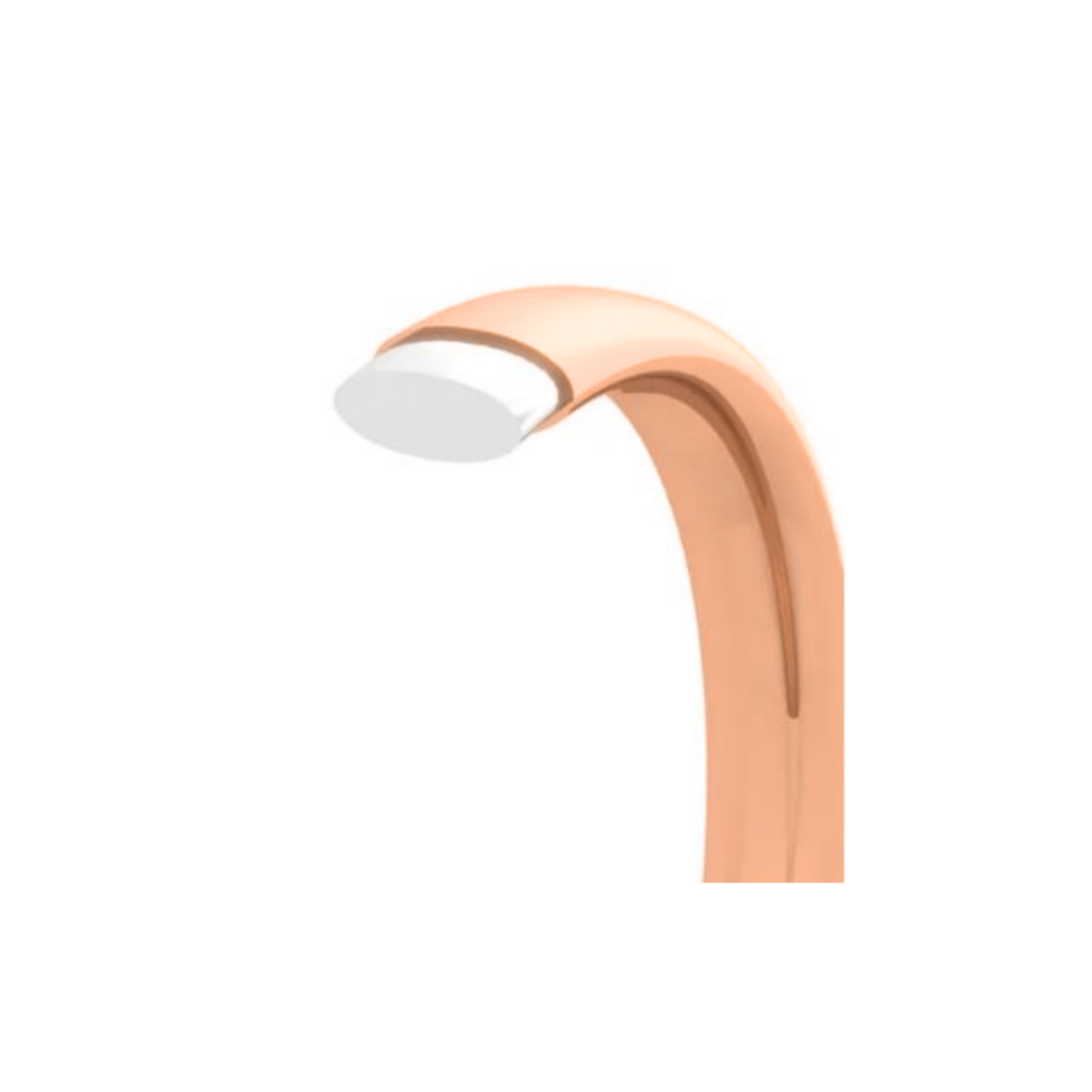 9ct Rose Gold Filled Oval Bangle 4.5mm