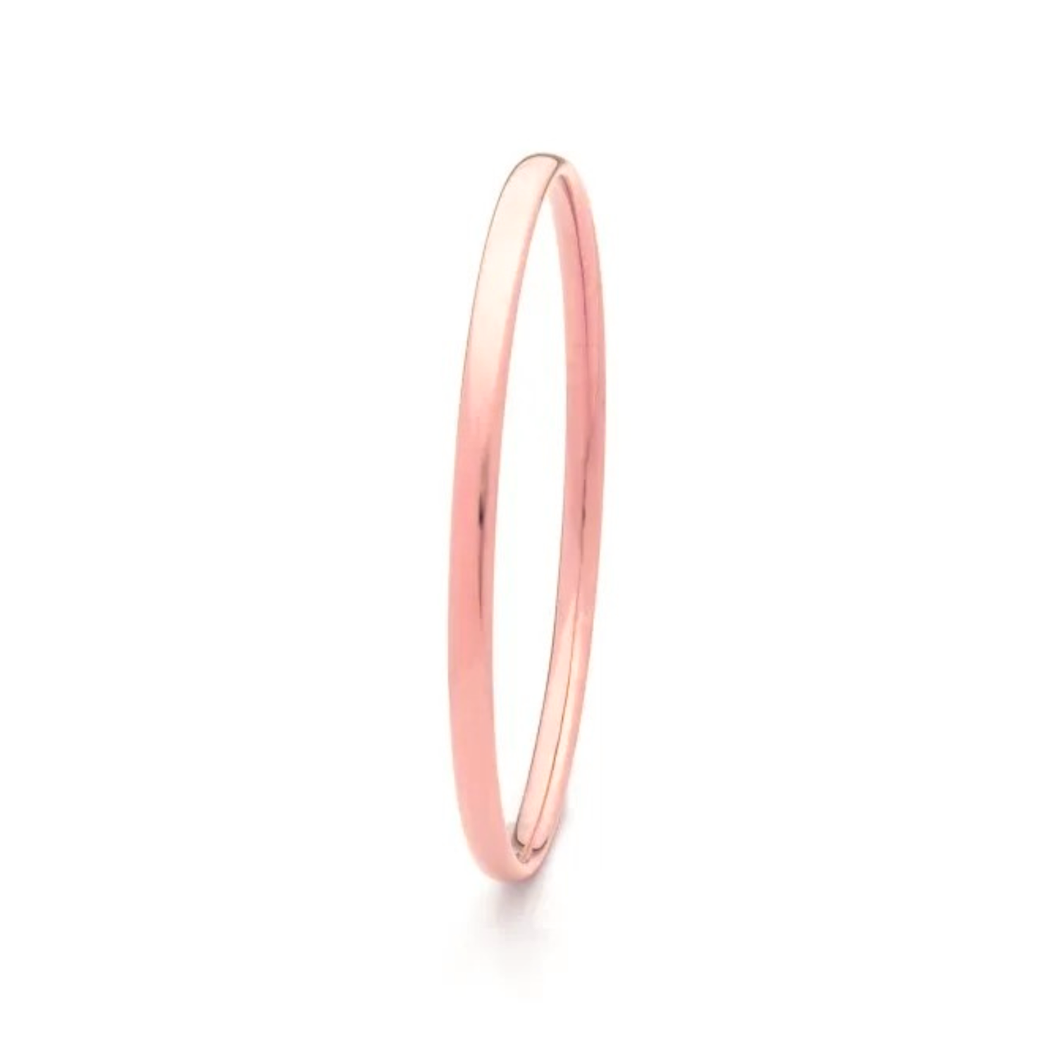 9ct Rose Gold Filled Oval Bangle 4.5mm