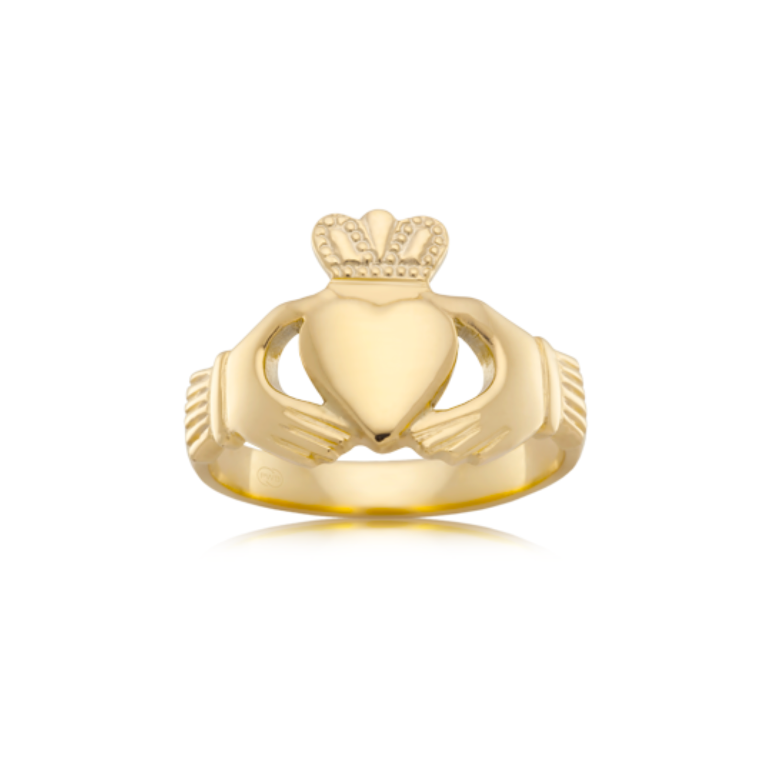 9ct Yellow Gold Irish Claddagh Ring