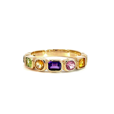 9ct Yellow Gold Tutti Fruity Ring
