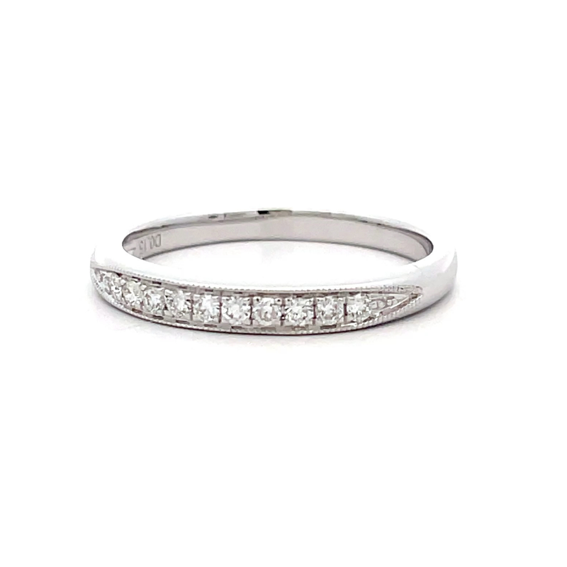 18ct White Gold Pave set Diamond Ring