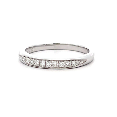 18ct White Gold Pave set Diamond Ring