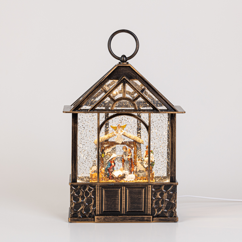 STABLE NATIVITY SNOW GLOBE