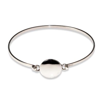 Sterling Silver Disc Bangle Sterling Silver Disc Bangle
