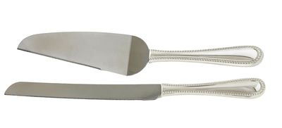 Silver Cake Server & Knife Set