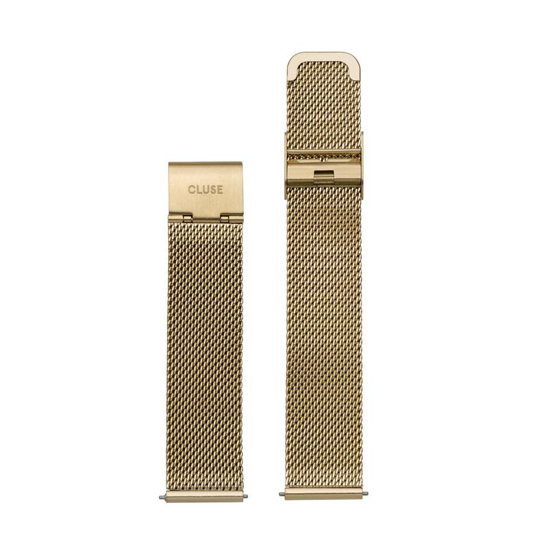 CLUSE 16MM  Mesh Gold Strap
