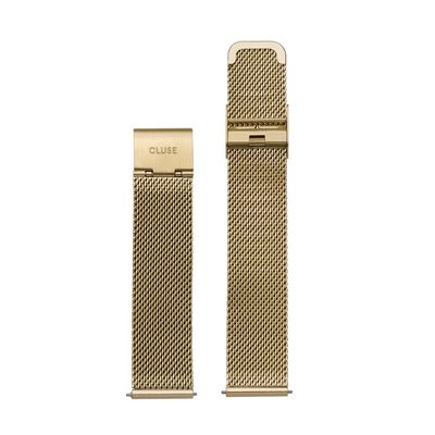 CLUSE 16MM  Mesh Gold Strap