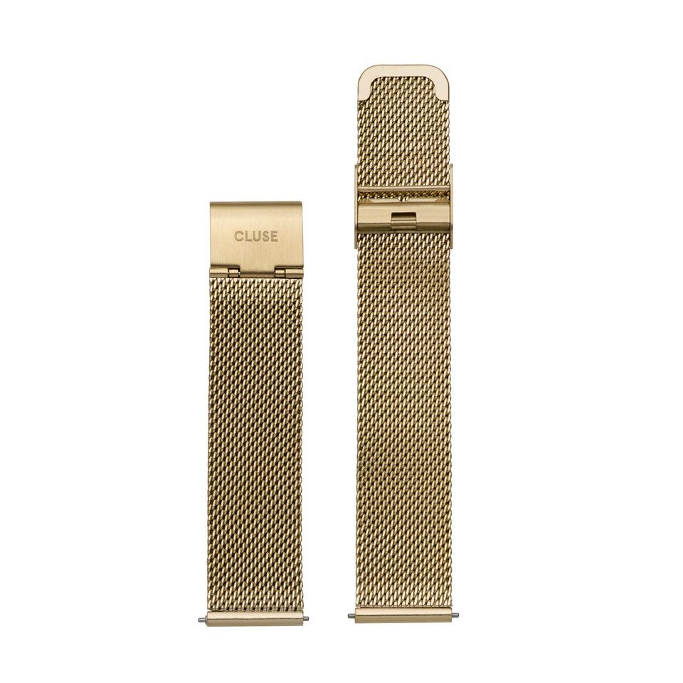 CLUSE 16MM  Mesh Gold Strap