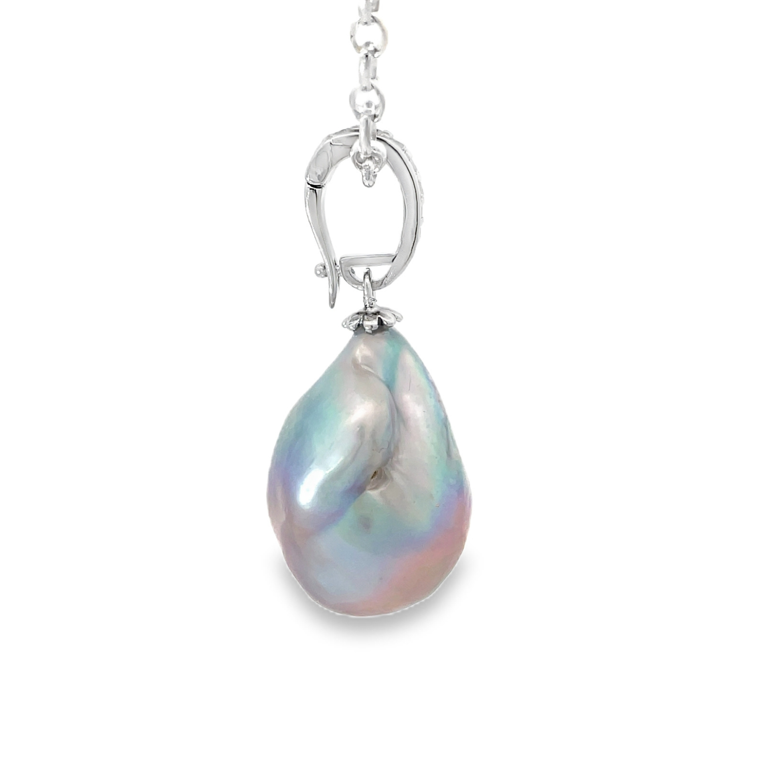 Sterling Silver Baroque Pearl Pendant