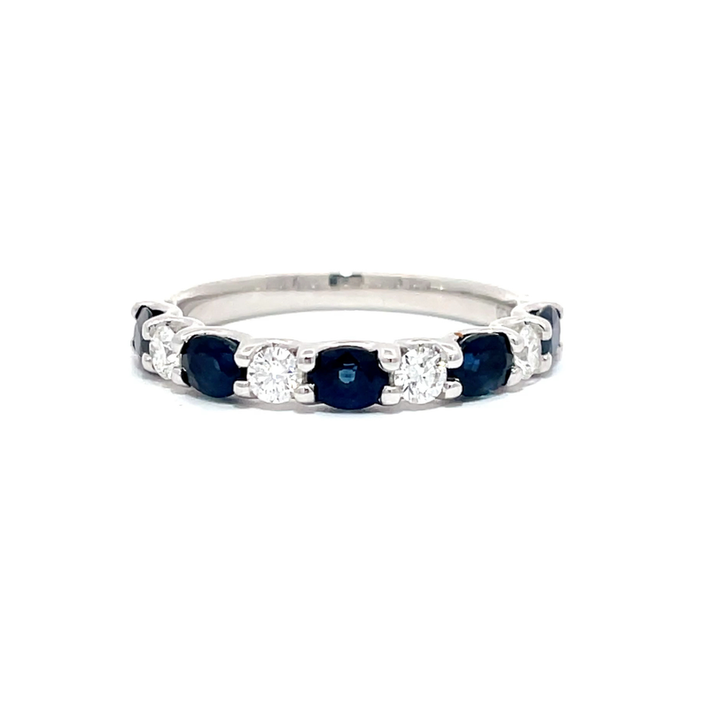 18ct WG Sapphire & Diamond Ring
