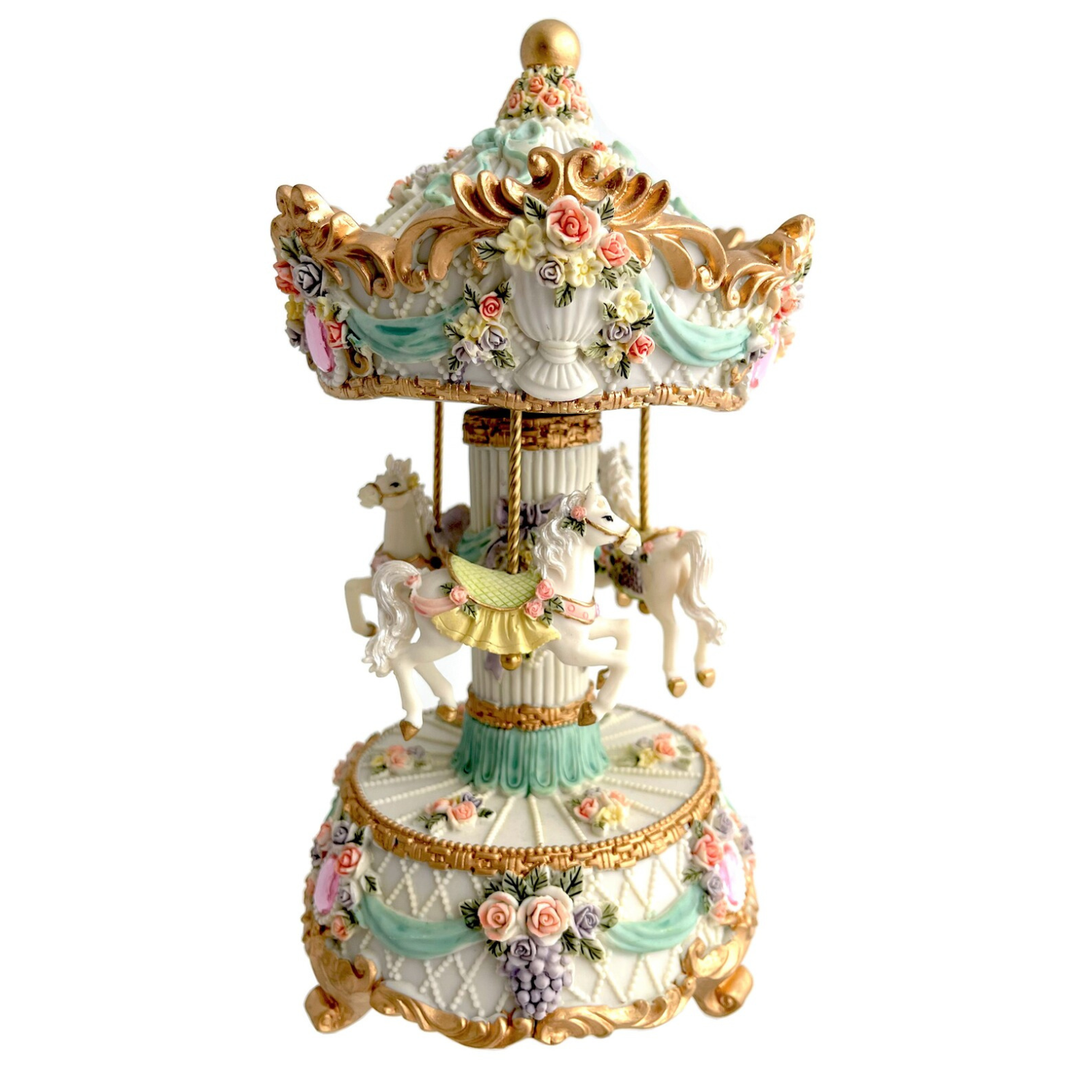 Three Horse Musical Carousel