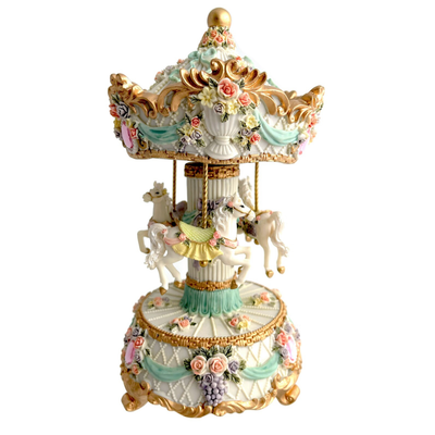 Three Horse Musical Carousel