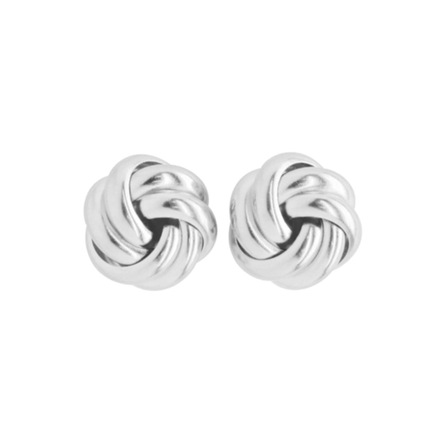 Sterling Silver Knot Stud Earrings