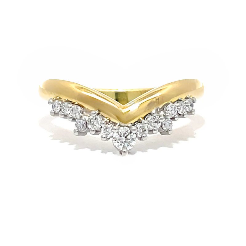 18Y LAB Diamond Crown Diamond Band