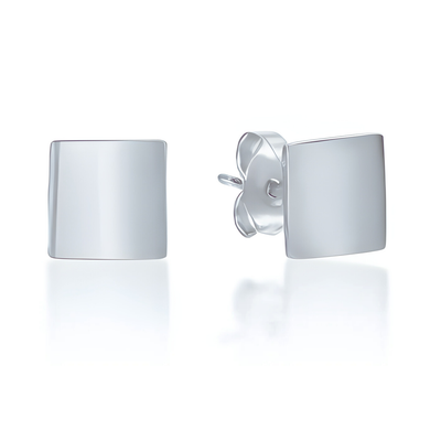 Sterling Silver 7mm Square Studs Sterling Silver 7mm Square Studs