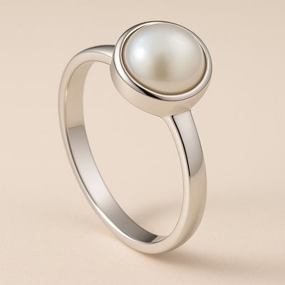 Sterling Silver Freshwater Pearl Ring Sterling Silver Freshwater Pearl Ring