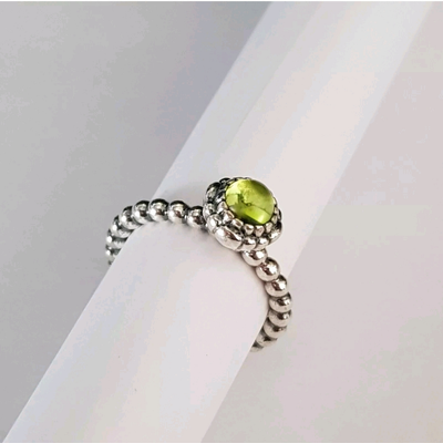 Sterling Silver Peridot Ring Sterling Silver Peridot Ring