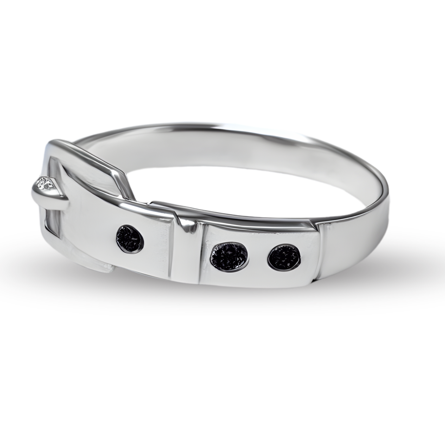 Sterling Silver Belt Buckle Ring