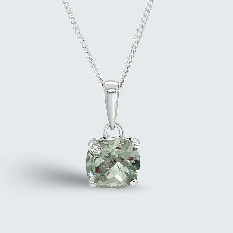 9W Green Amethyst Pendant