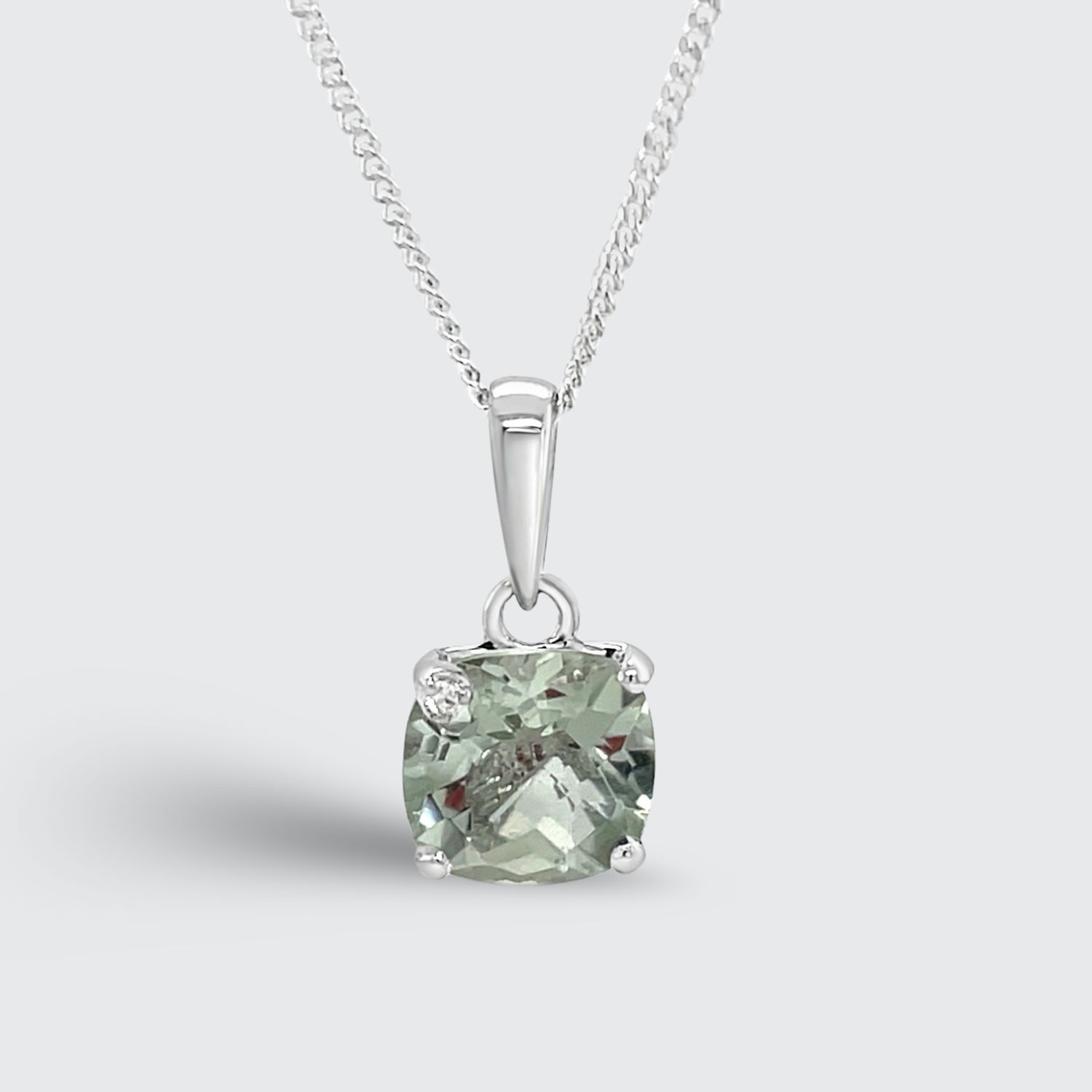 9W Green Amethyst Pendant